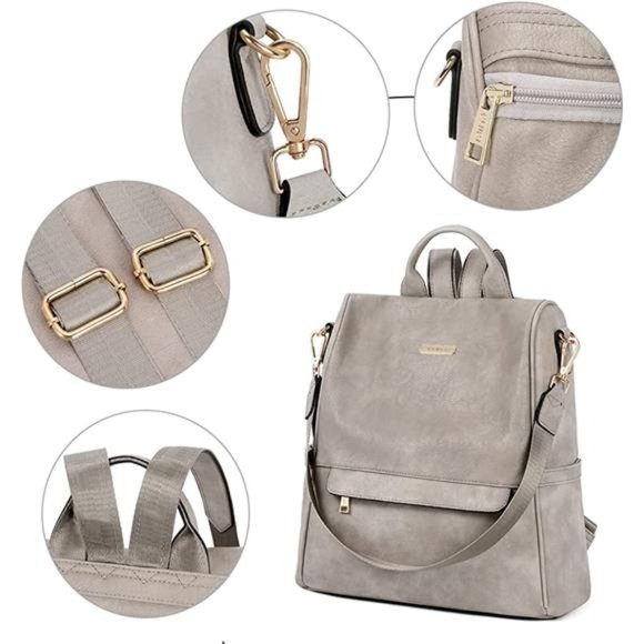 Womens Backpack Purse Fashion Large Shoulder Designer Bag For Women Travel - Picture 5 of 6